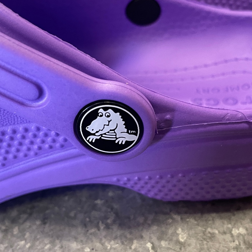 CROCS Kids Vibrant Purple Sandals - Picture 2 of 6